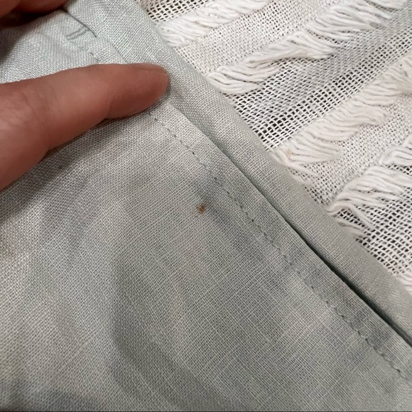 Young Fabulous Broke On The Road Maddox Linen Jumpsuit Blue Sz S 100% Linen Boho - Picture 13 of 16